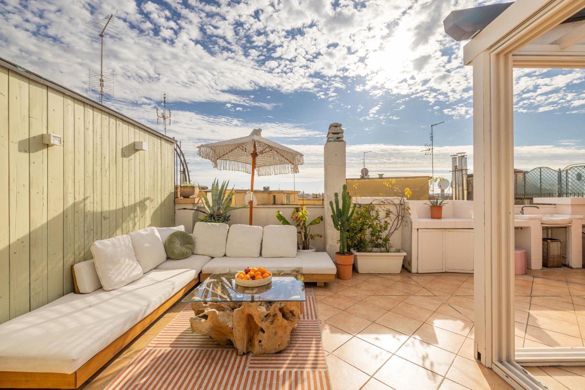 Aria Penthouse & Garden Lägenhet Rom Exteriör bild